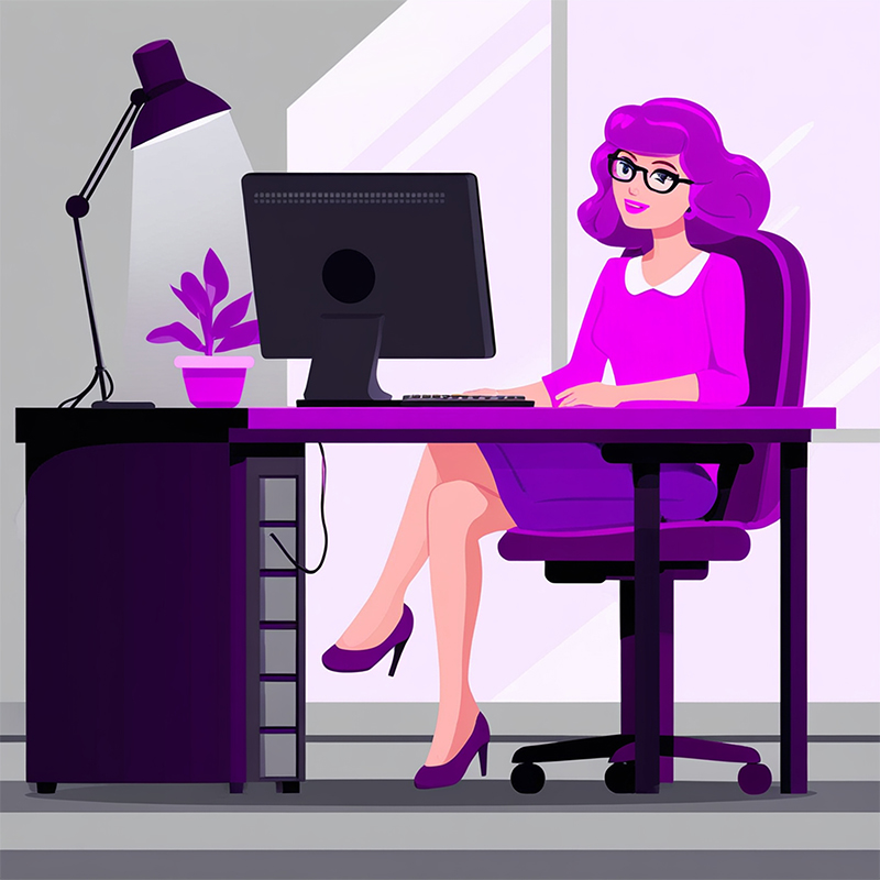 Home office worker Independent distributor