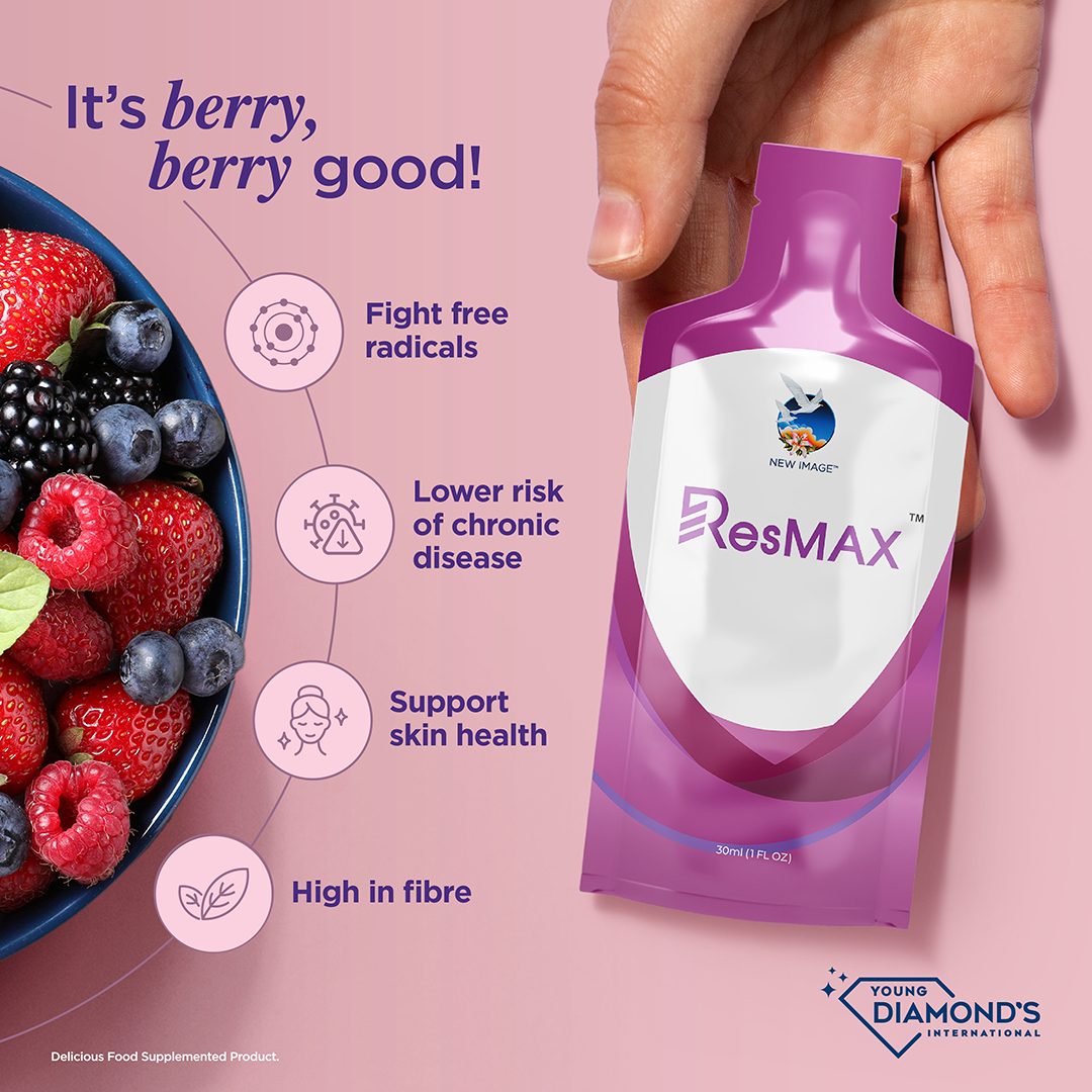 Resmax berry berry good Resmax - helps Fight Free radicals and supports lowering the risk of chronic disease